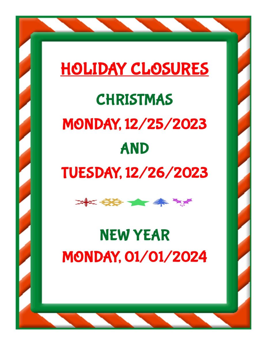 Christmas & New Year Office Closings