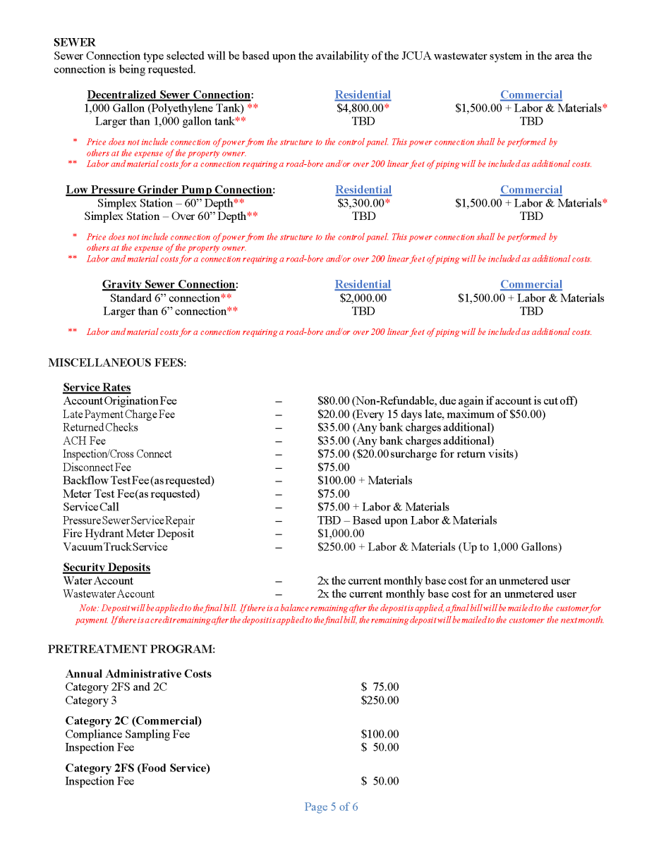 FY-2024 Appendix A Fees and Rates Page 5